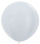 Pearl White 36″ Latex Balloons (2 count)