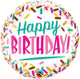 Birthday Sprinkles 18" Balloon