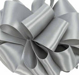 Double Face Satin 100yd No3 - Silver