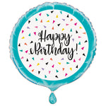 Confetti Birthday 18" Balloon