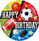 Happy Birthday Sports 30" Balloon