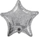 Silver Crackled Star 17" Balloon