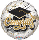 Congrats Splash Grad Hat 4" Air-fill Balloon (requires heat sealing)