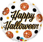 Halloween Sparkly Dots 9" Air-fill Balloon (requires heat sealing)
