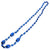 36" Football Bead Necklace - Royal Blue