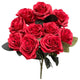 18″ Open Rose Bush - Red (1 Bouquet)