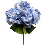 18″ Silk Pongee Hydrangea Bush - Blue (1 Bouquet)