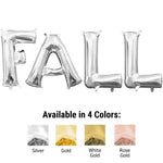 Fall - Anagram Letters Kit (air-fill Only) Silver 16″ Balloons