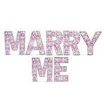 39″ Marry Me - Mosaic Frame Letter Kit