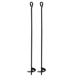 10″ Chrome Tent Stake Eye Hooks