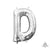 Silver Letter D 16" Balloon