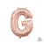 Rose Gold Letter G 16″ Balloon