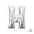 Silver Letter H 16" Balloon