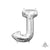 Silver Letter J 16" Balloon