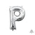 Silver Letter P 16" Balloon