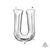 Silver Letter U 16" Balloon