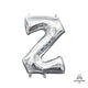 Silver Letter Z 16" Balloon