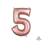 Rose Gold Number 5 16" Balloon