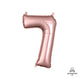 Rose Gold Number 7 16" Balloon