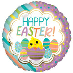 Happy Easter Stripes & Dots 17″ Balloon