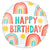 Retro Rainbow Happy Birthday 17″ Balloon