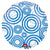 Circle - Circles Blue 18″ Balloon