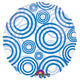 Circle - Circles Blue 18″ Balloon