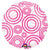 Circle - Circles Pink 18″ Balloon