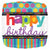 Happy Birthday Dots & Stripes 18″ Balloon