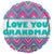 Love You Grandma Chevron 18″ Balloon