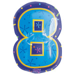 Number 8 - Multi-color 20″ Balloon