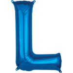 Blue Letter L 34″ Balloon