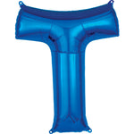 Blue Letter T 34″ Balloon