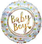 Baby Boy (requires heat-sealing) 9″ Foil Balloons by Convergram from Instaballoons