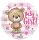 Baby Girl Bear (requires heat-sealing) 9″ Balloons (10 count)