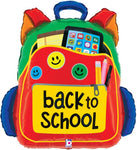 Back to School Backpack 25″ Foil Balloon by Betallic from Instaballoons