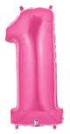 Pink Number 1 34" Balloon