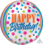 Birthday Bright Dots Orbz 16″ Foil Balloon by Anagram from Instaballoons