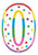 Birthday Candle Number 0 24″ Foil Balloon by Betallic from Instaballoons