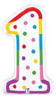 Birthday Candle Number 1 24″ Balloon