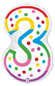 Birthday Candle Number 3 24″ Balloon