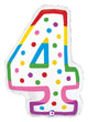 Birthday Candle Number 4 24″ Balloon