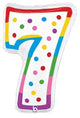 Birthday Candle Number 7 24″ Balloon