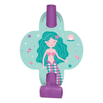 Birthday Mermaid Blowouts Noisemakers by Amscan from Instaballoons