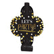 Black & Gold Let's Party Birthday Blowouts (8 count)