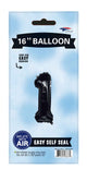 Black Number 1 16″ Balloon