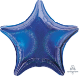 Blue Dazzler Star 32″ Foil Balloon by Anagram from Instaballoons