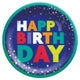 Bold Happy Birthday Paper Plates 7″ (8 count)