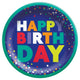 Bold Happy Birthday Paper Plates 9″ (8 count)