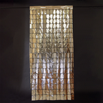 Champagne Foil Mirror Backdrop by Naturalstar from Instaballoons